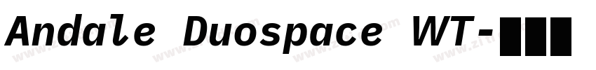 Andale Duospace WT字体转换